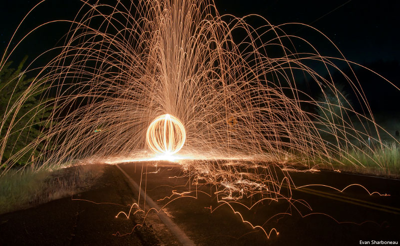 Steel Wool Long Exposure Light Painting Photography